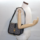 CELINE C Macadam Canvas Shoulder Bag Navy Auth ar10062-22