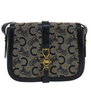 CELINE C Macadam Canvas Shoulder Bag Navy Auth ar10062-13