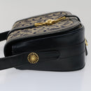 CELINE C Macadam Canvas Shoulder Bag Navy Auth ar10062-3