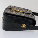 CELINE C Macadam Canvas Shoulder Bag Navy Auth ar10062-4