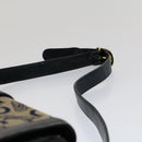 CELINE C Macadam Canvas Shoulder Bag Navy Auth ar10062-14