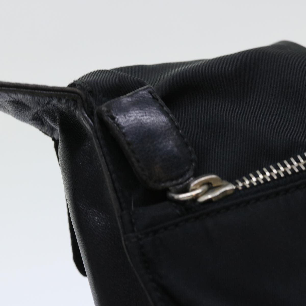 PRADA Shoulder Bag Nylon Black Auth ar10078