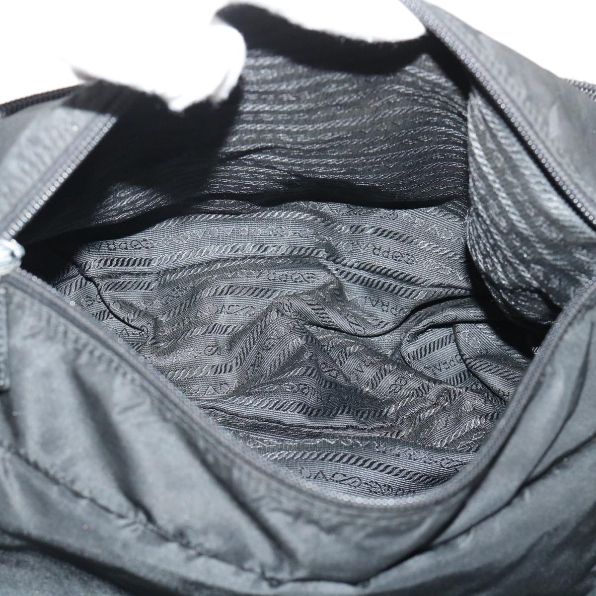 PRADA Shoulder Bag Nylon Black Auth ar10095
