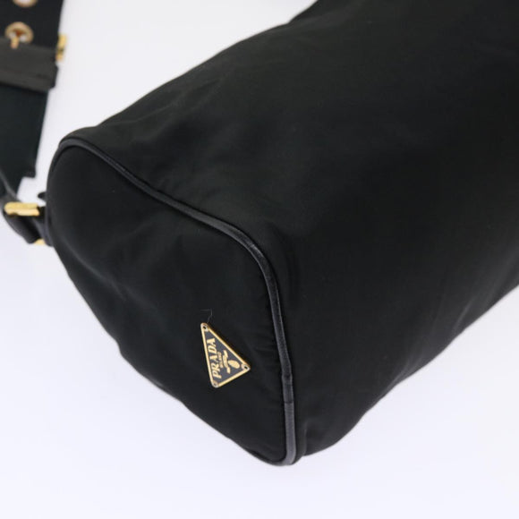 PRADA Shoulder Bag Nylon Black Auth ar10096