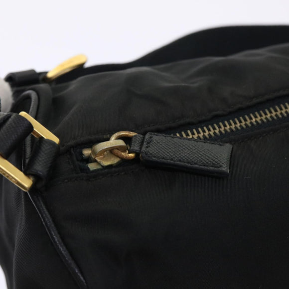 PRADA Shoulder Bag Nylon Black Auth ar10096