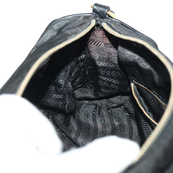 PRADA Shoulder Bag Nylon Black Auth ar10096