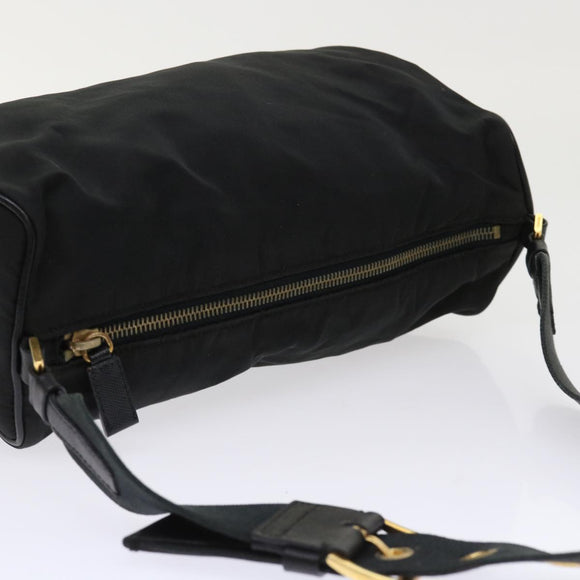 PRADA Shoulder Bag Nylon Black Auth ar10096