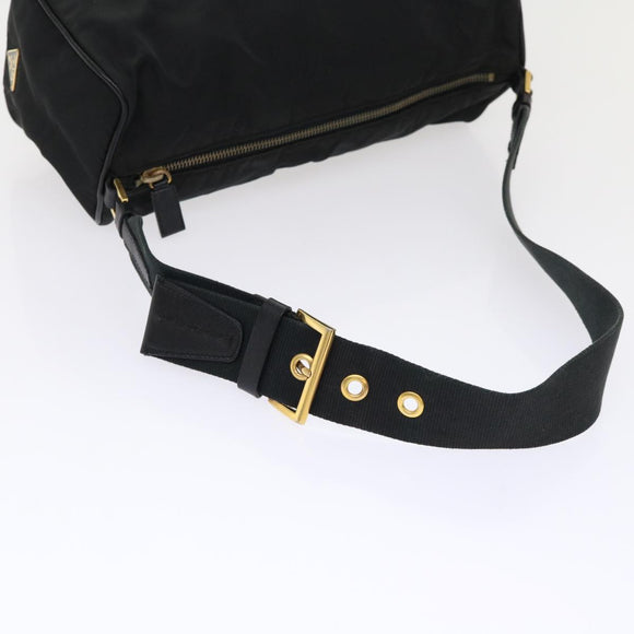 PRADA Shoulder Bag Nylon Black Auth ar10096