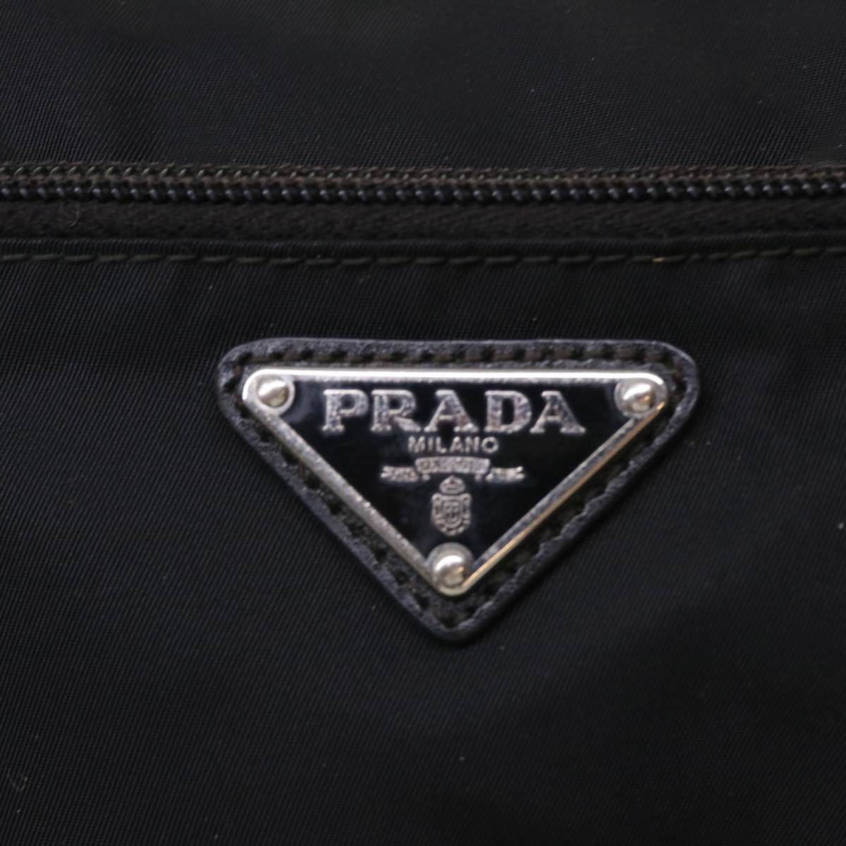 PRADA Shoulder Bag Nylon Black Auth ar10097