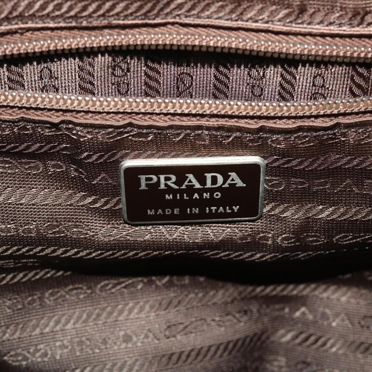 PRADA Backpack Nylon Khaki Auth ar10099