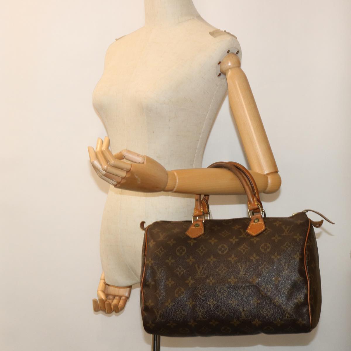 LOUIS VUITTON Monogram Speedy 30 Hand Bag M41526 LV Auth ar10137B