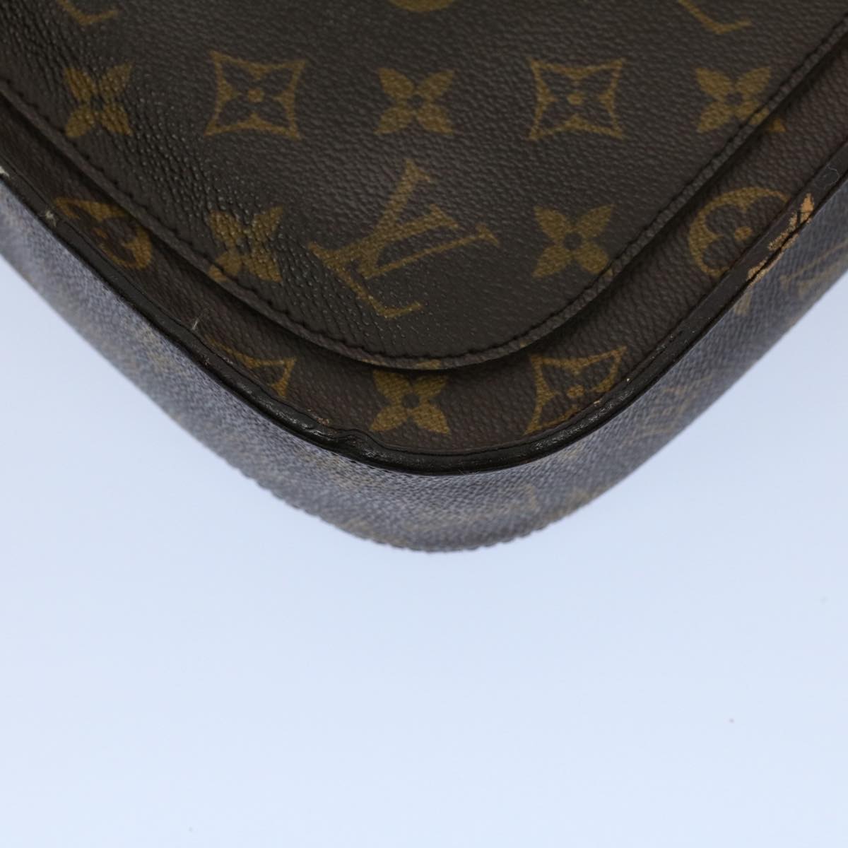 LOUIS VUITTON Monogram Saint Cloud GM Shoulder Bag M51242 LV Auth ar10145B