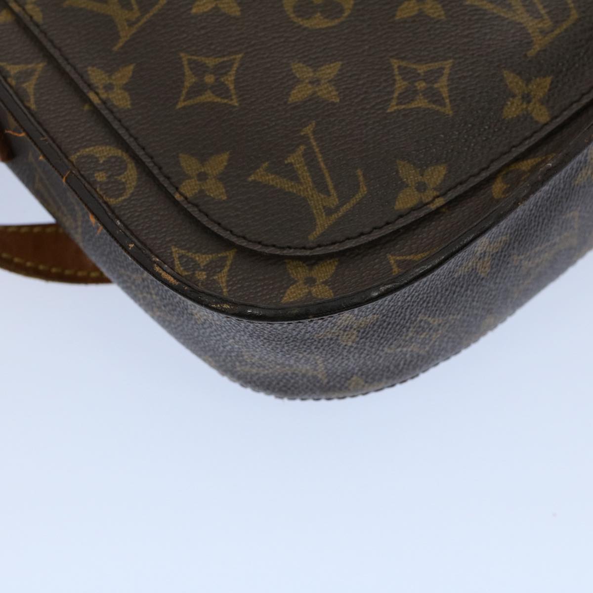 LOUIS VUITTON Monogram Saint Cloud GM Shoulder Bag M51242 LV Auth ar10145B