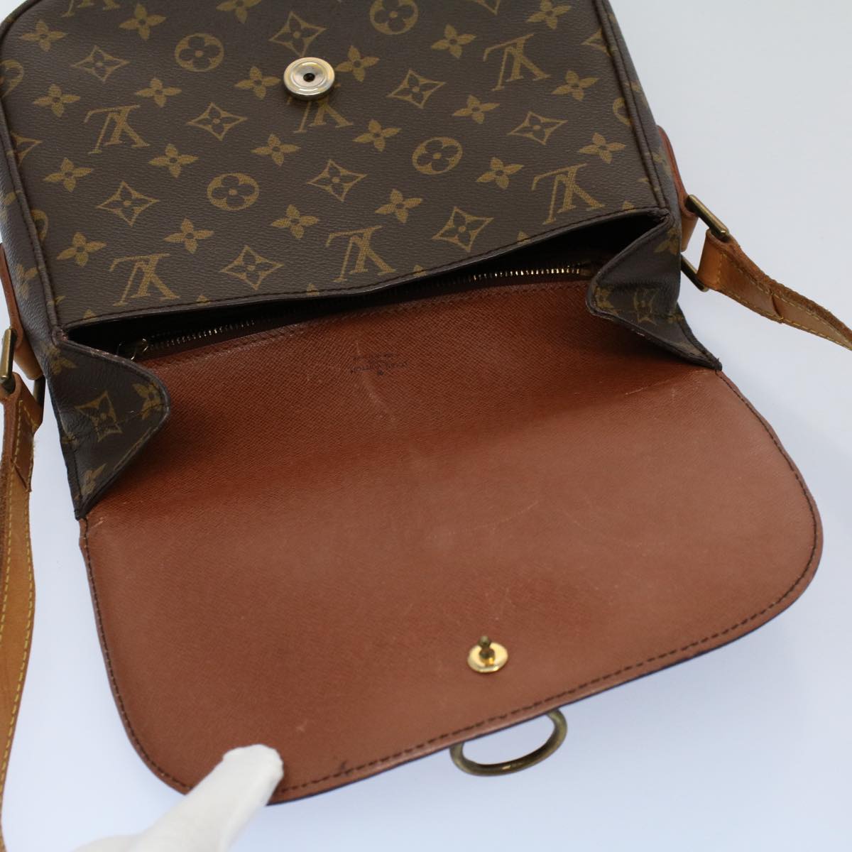 LOUIS VUITTON Monogram Saint Cloud GM Shoulder Bag M51242 LV Auth ar10145B