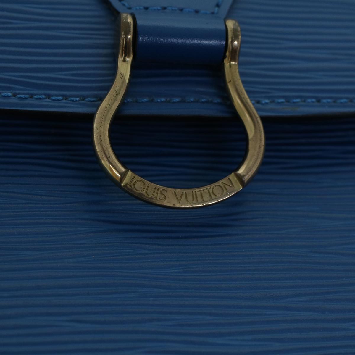 LOUIS VUITTON Epi Saint Cloud GM Shoulder Bag Blue M52195 LV Auth ar10157B