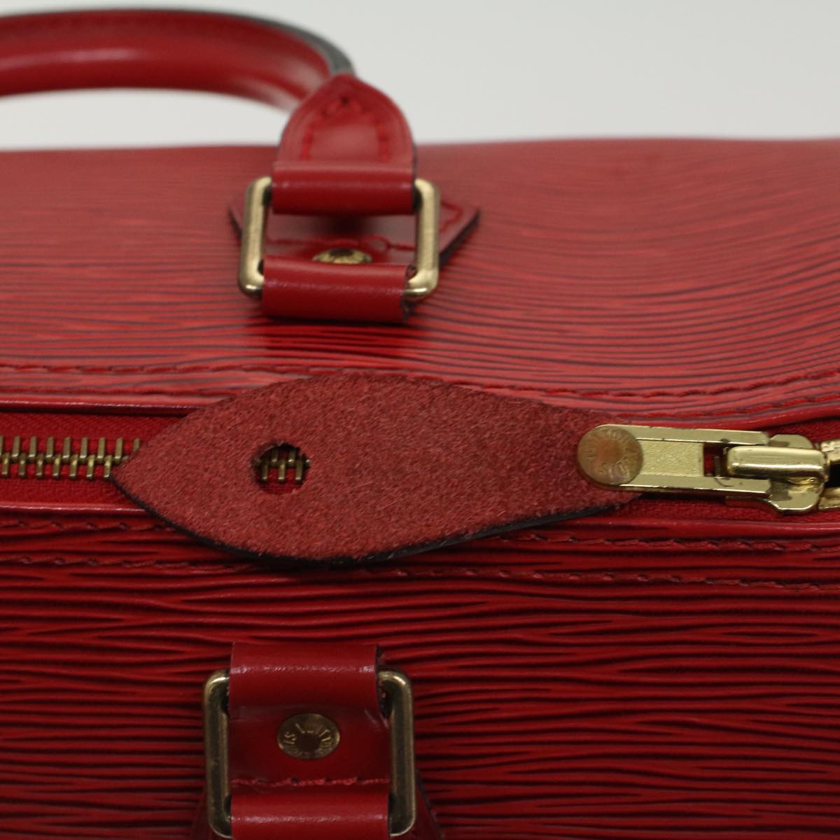 LOUIS VUITTON Epi Speedy 25 Hand Bag Castilian Red M43017 LV Auth ar10163B