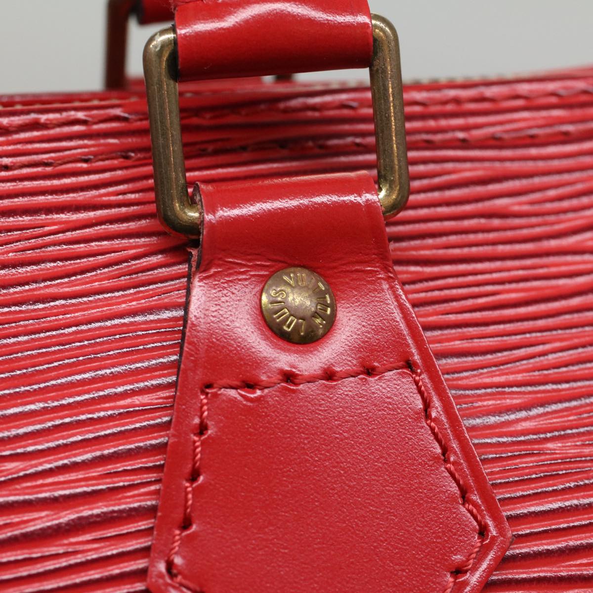 LOUIS VUITTON Epi Speedy 25 Hand Bag Castilian Red M43017 LV Auth ar10163B