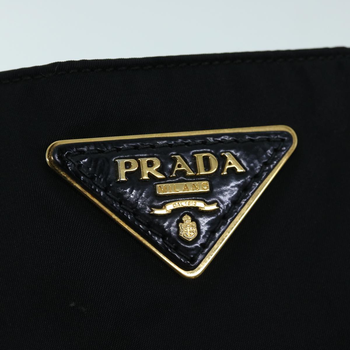 PRADA Tote Bag Nylon Black Auth ar10177