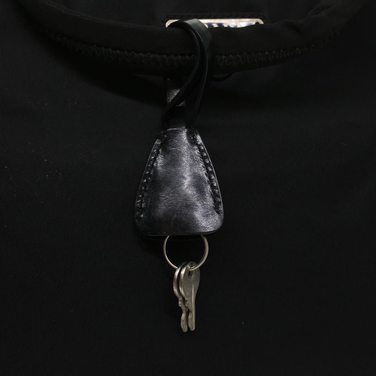 PRADA Hand Bag Nylon Black Auth ar10178