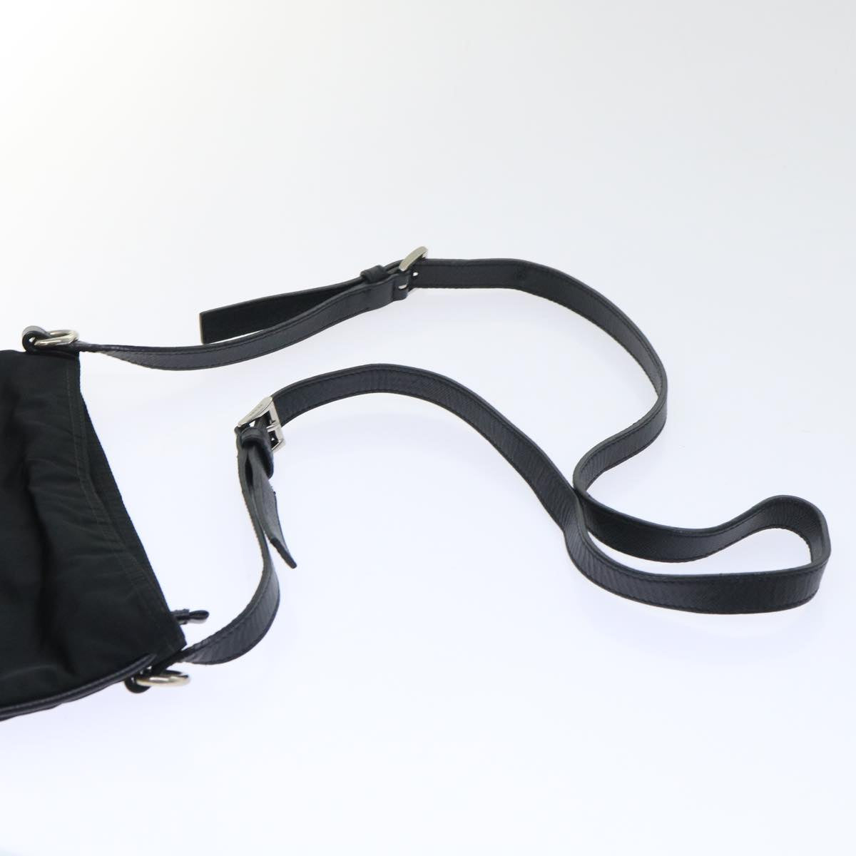 PRADA Shoulder Bag Nylon Black Auth ar10188