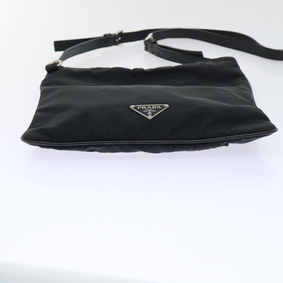PRADA Shoulder Bag Nylon Black Auth ar10188