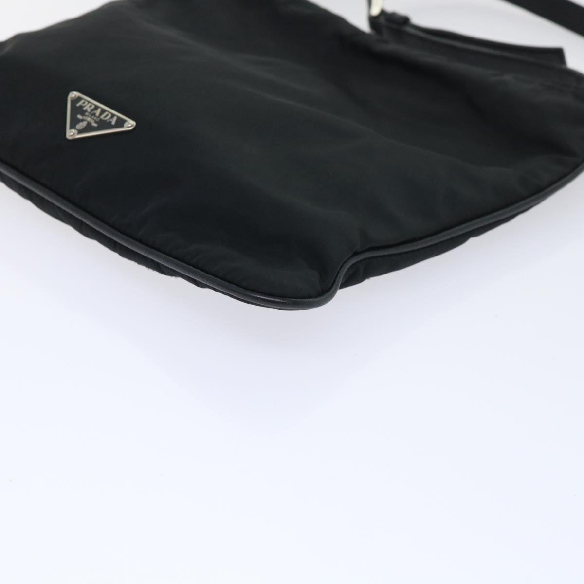 PRADA Shoulder Bag Nylon Black Auth ar10188