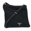 PRADA Shoulder Bag Nylon Black Auth ar10188-1