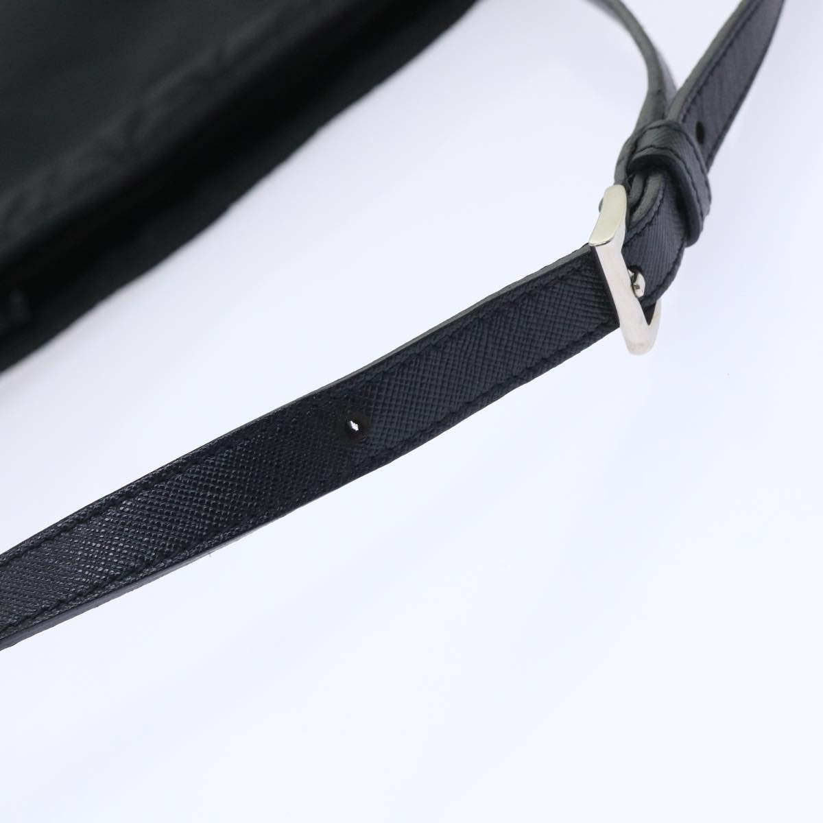 PRADA Shoulder Bag Nylon Black Auth ar10188