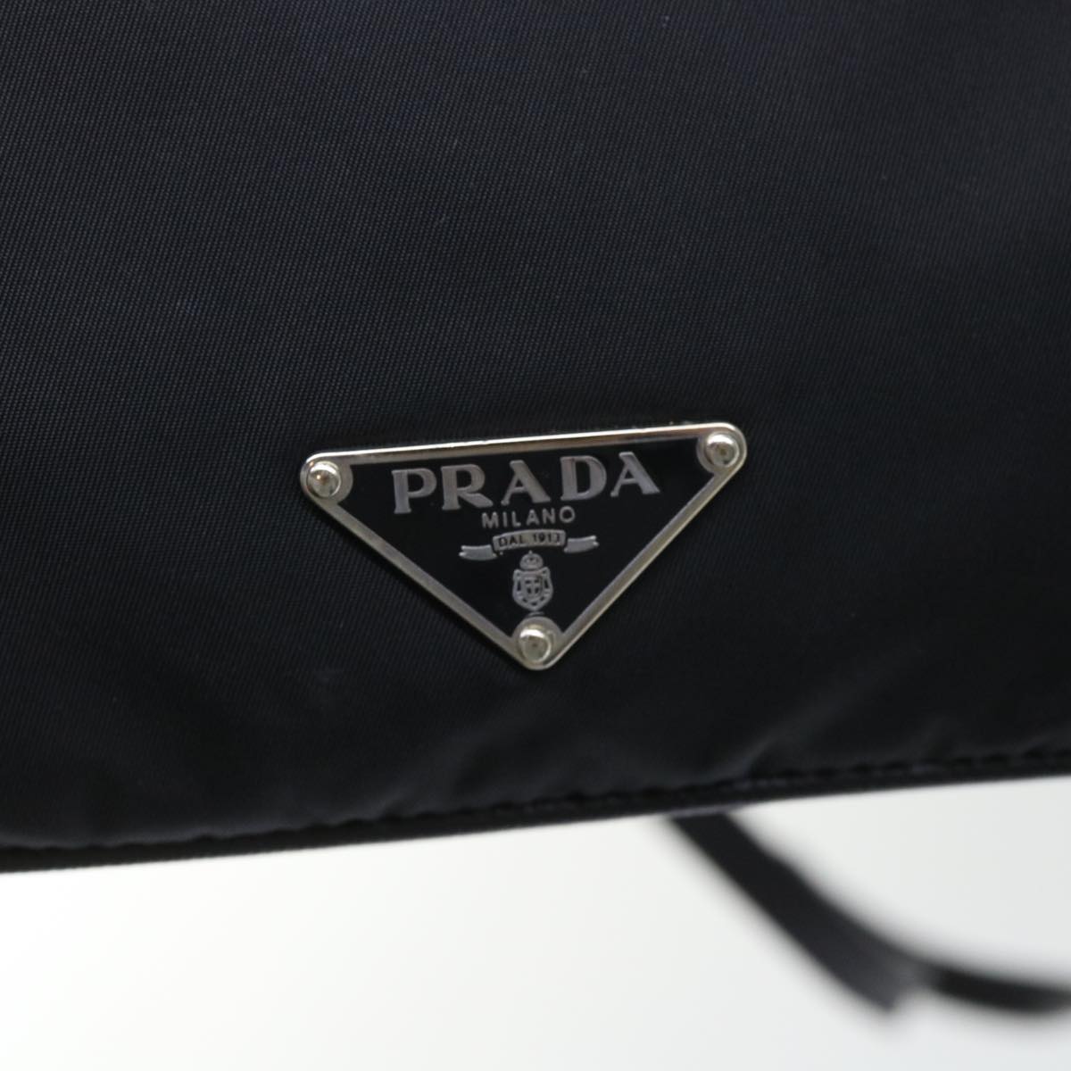 PRADA Shoulder Bag Nylon Black Auth ar10188