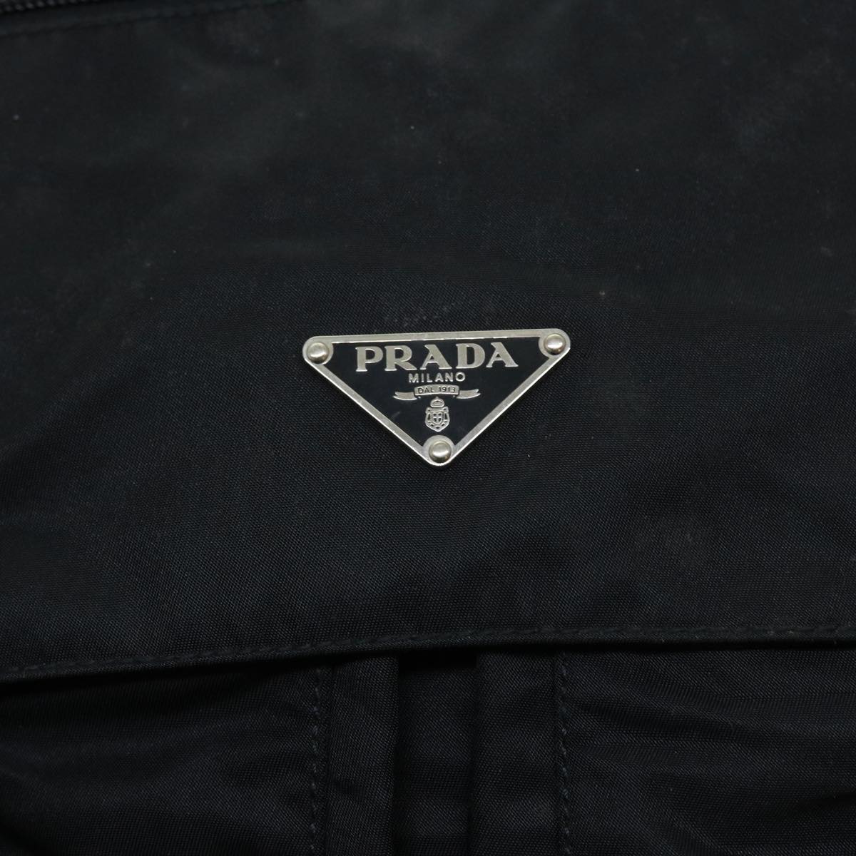 PRADA Shoulder Bag Nylon Black Auth ar10190