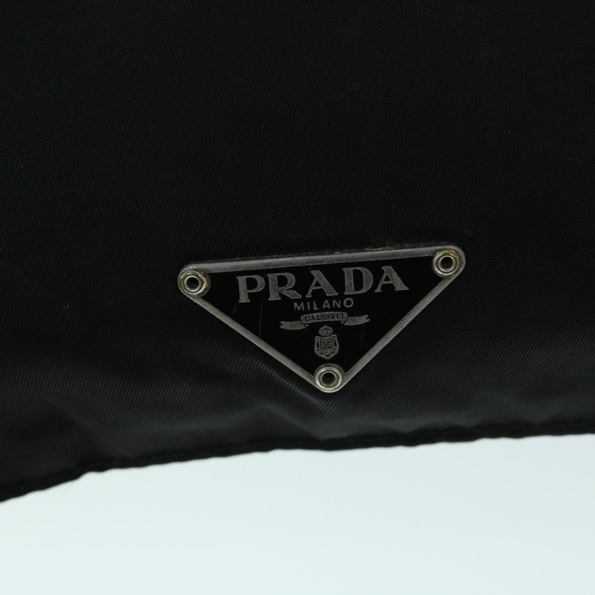 PRADA Shoulder Bag Nylon Black Auth ar10193