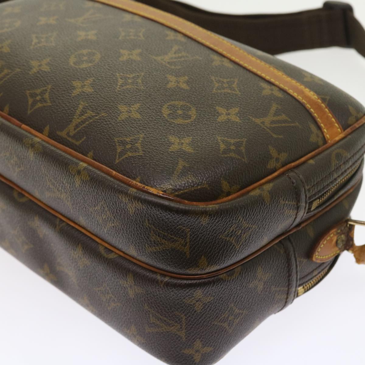 LOUIS VUITTON Monogram Reporter PM Shoulder Bag M45254 LV Auth ar10208