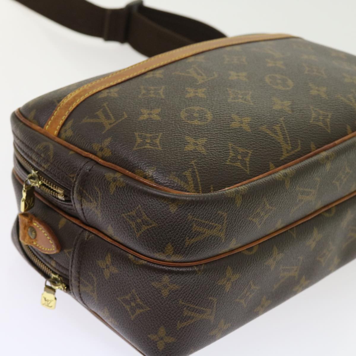 LOUIS VUITTON Monogram Reporter PM Shoulder Bag M45254 LV Auth ar10208