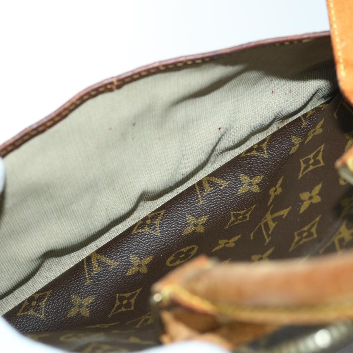 LOUIS VUITTON Monogram Deauville Hand Bag M47270 LV Auth ar10214