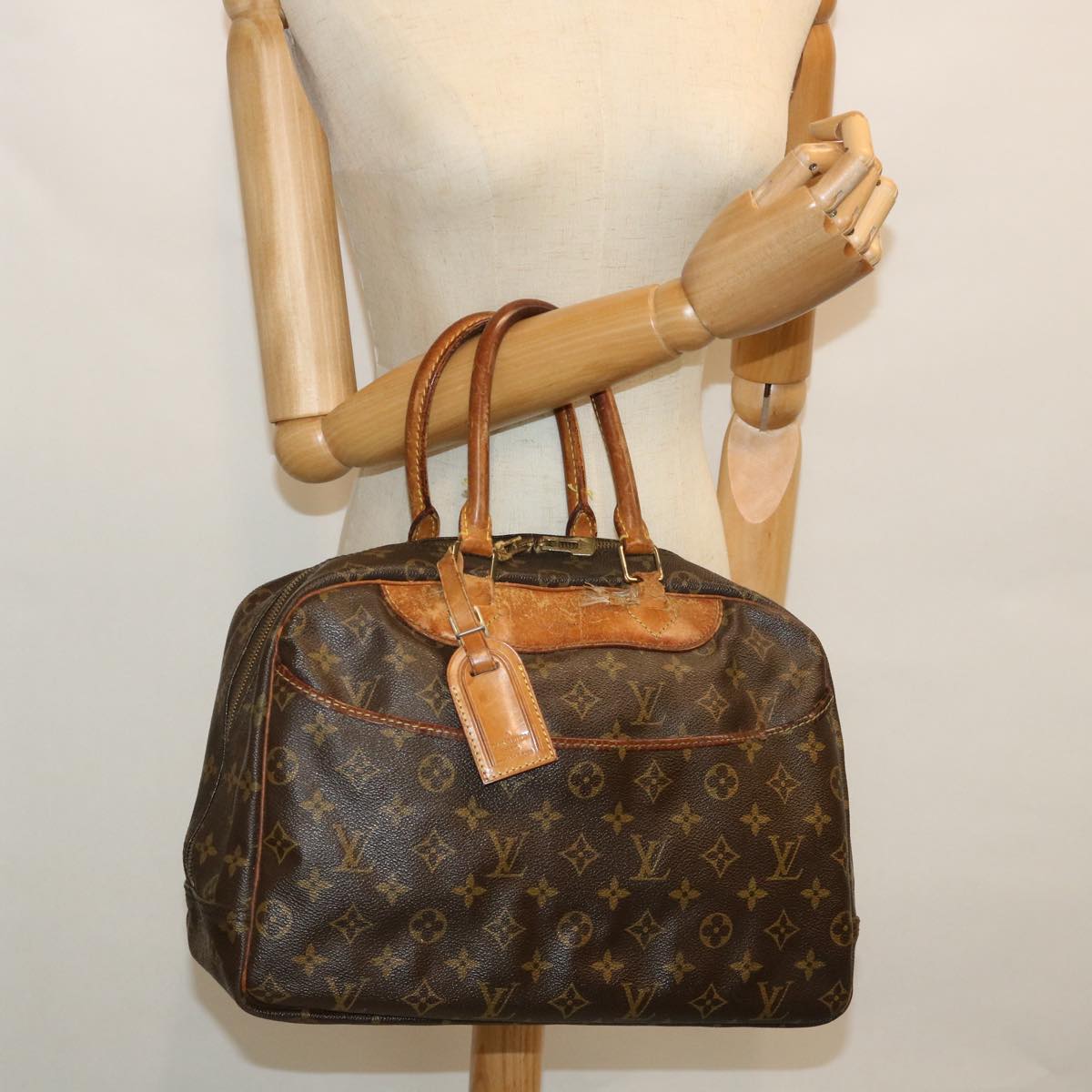 LOUIS VUITTON Monogram Deauville Hand Bag M47270 LV Auth ar10214