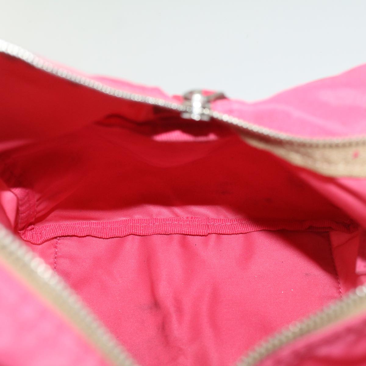 PRADA Shoulder Bag Nylon Pink Auth ar10221