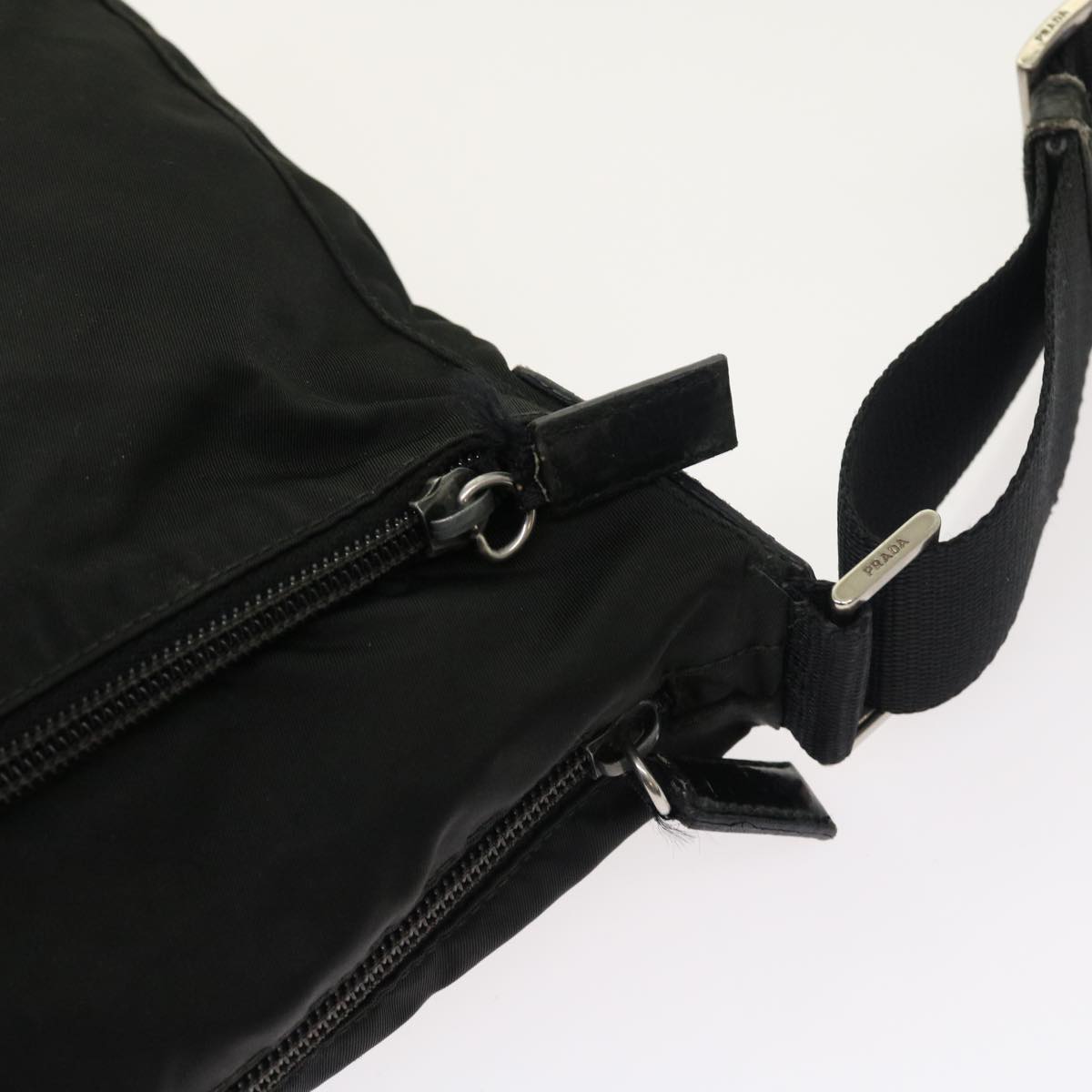 PRADA Shoulder Bag Nylon Black Auth ar10237