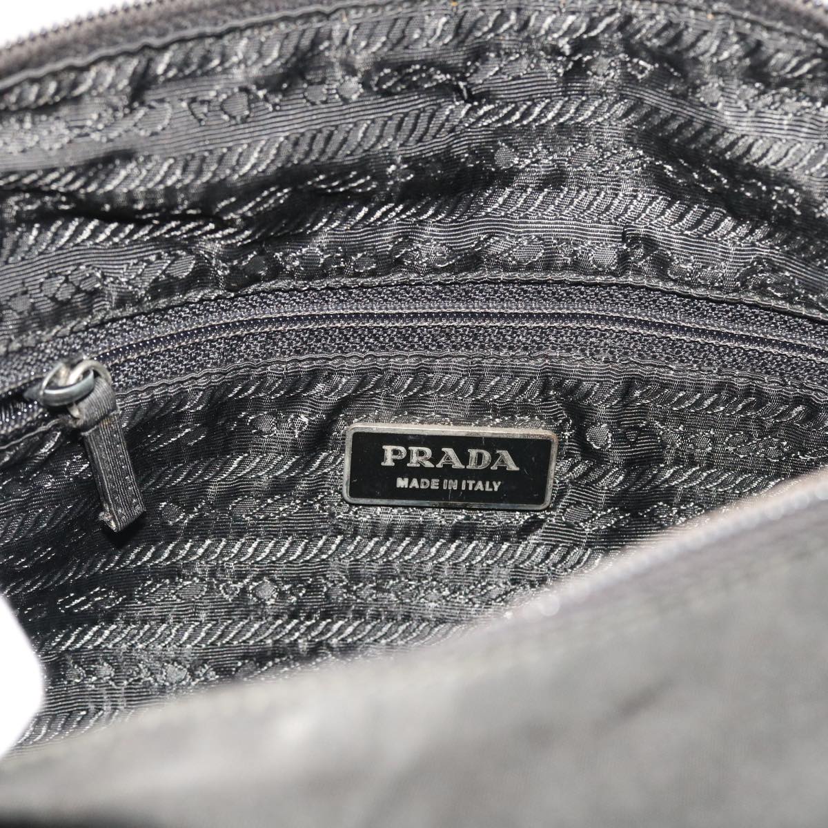 PRADA Shoulder Bag Nylon Black Auth ar10237