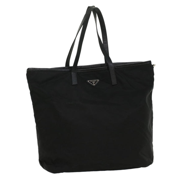 PRADA Tote Bag Nylon Black Auth ar10242