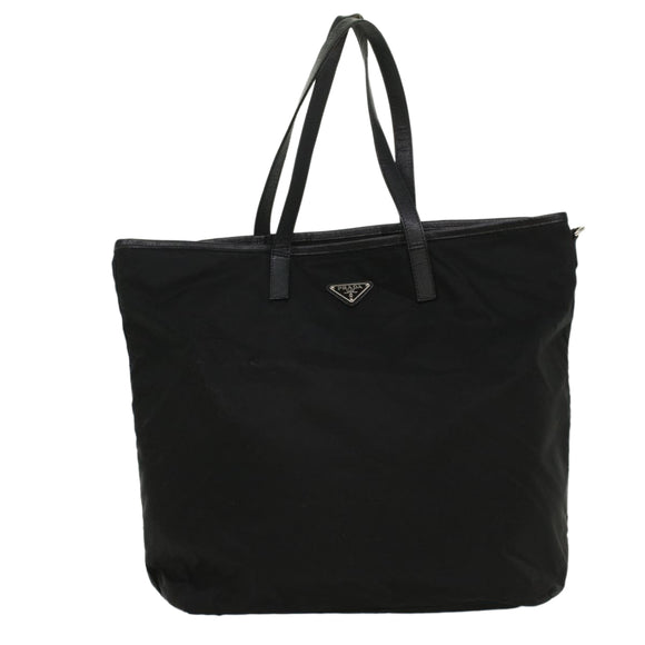 PRADA Tote Bag Nylon Black Auth ar10242