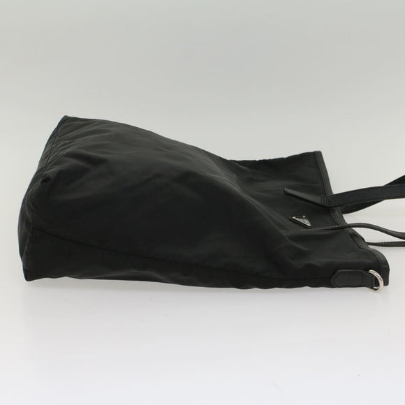 PRADA Tote Bag Nylon Black Auth ar10242