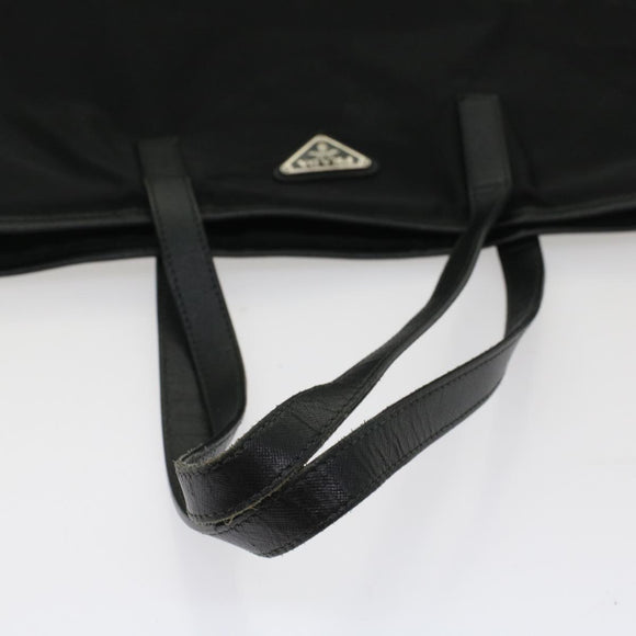 PRADA Tote Bag Nylon Black Auth ar10242