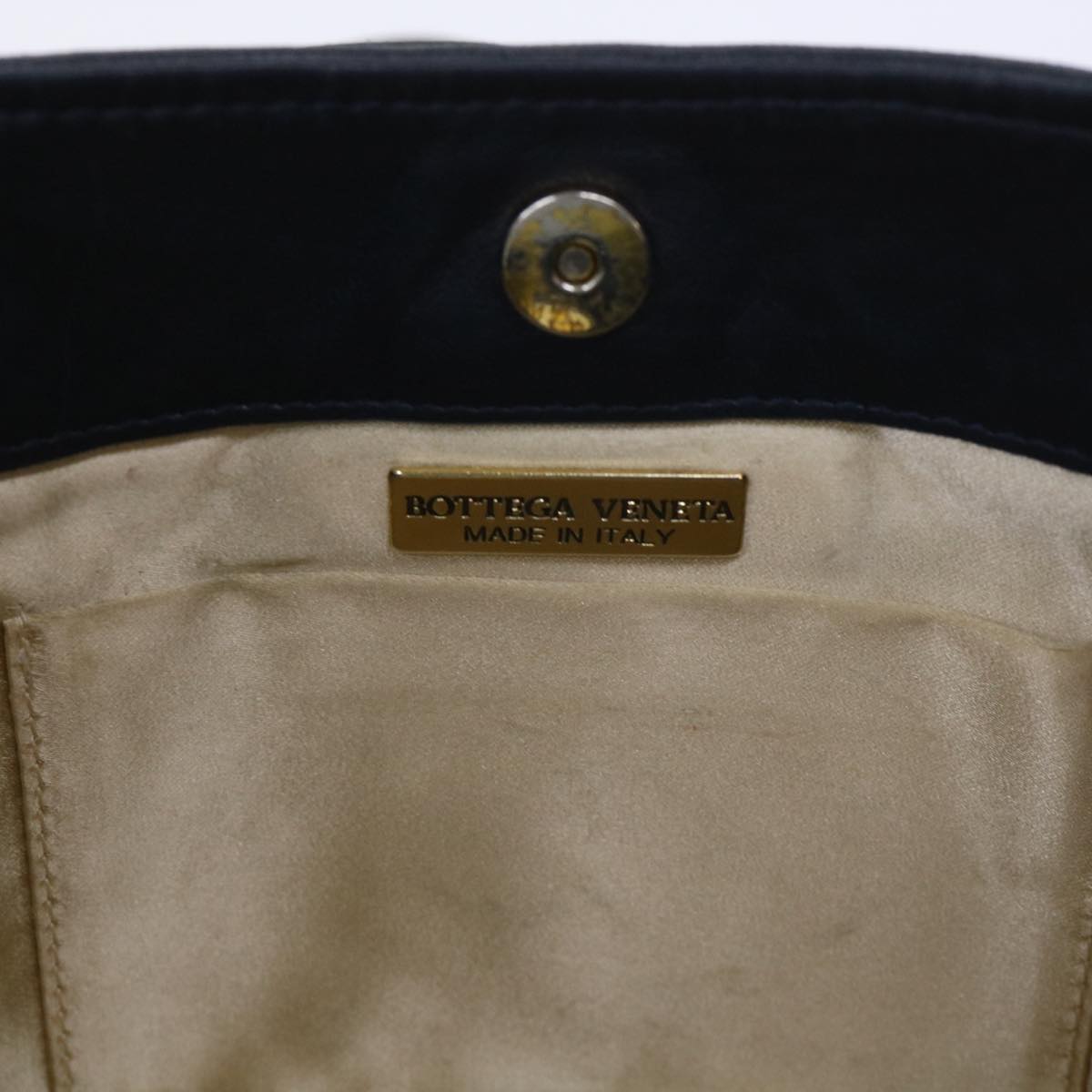 BOTTEGAVENETA INTRECCIATO Shoulder Bag Leather Navy Auth ar10244