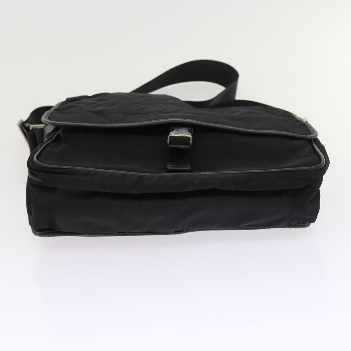 PRADA Shoulder Bag Nylon Black Auth ar10245