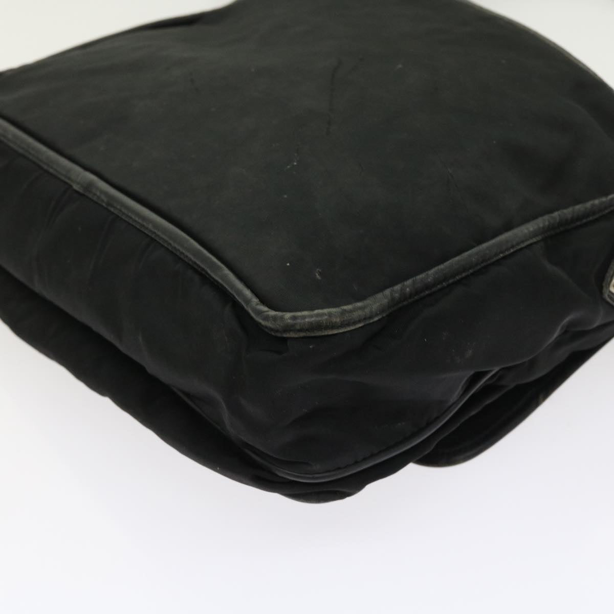 PRADA Shoulder Bag Nylon Black Auth ar10245