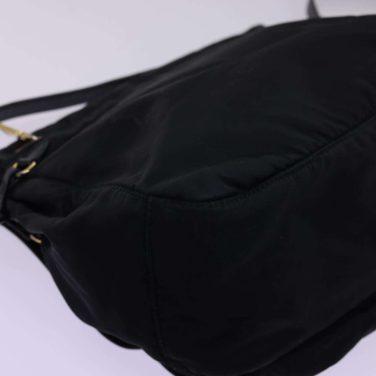 PRADA Shoulder Bag Nylon Black Auth ar10246