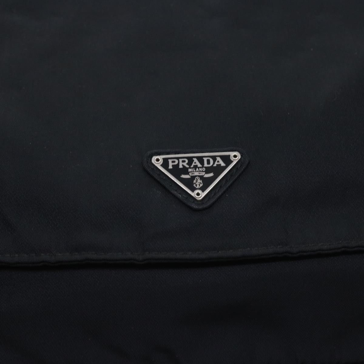 PRADA Shoulder Bag Nylon Black Auth ar10270