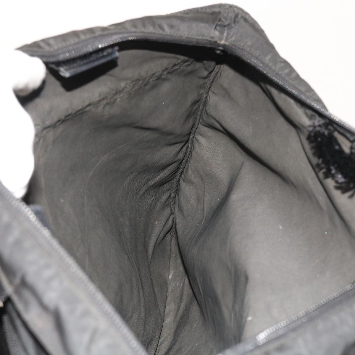 PRADA Tote Bag Nylon Black Auth ar10271
