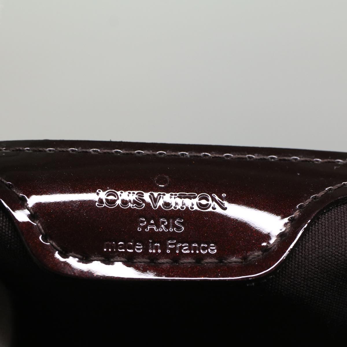 LOUIS VUITTON Monogram Vernis Wilshire PM Hand Bag Amarante M93641 Auth ar10289