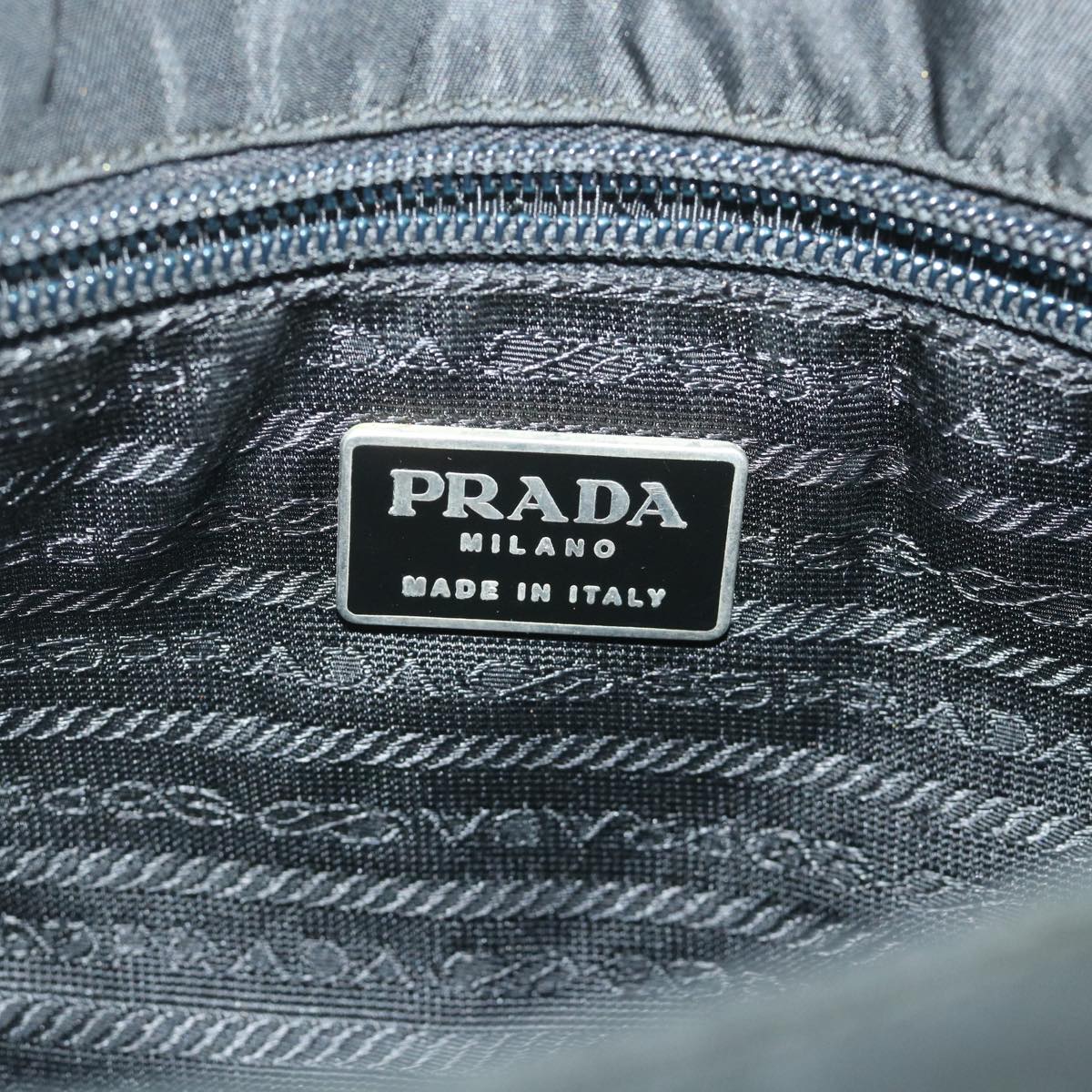 PRADA Shoulder Bag Nylon Black Auth ar10302